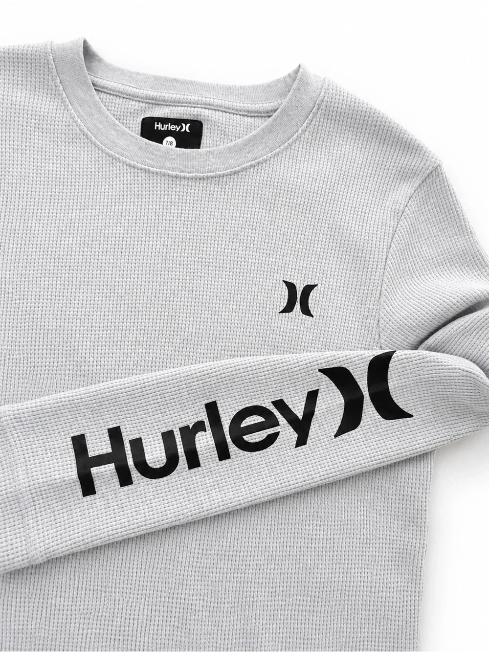Hurley Light Gray Thermal Top with Blue Shorts